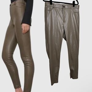 Zara Metallic Taupe Pants